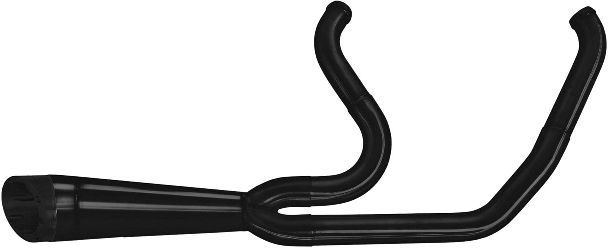 TBR Comp S 2in1 Exhaust Softail W/Turnout Black 005-5120199-B