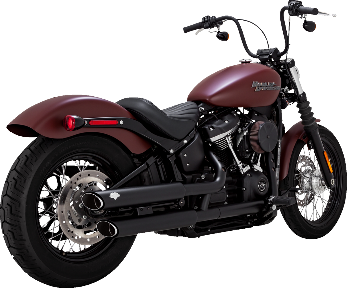 VANCE &amp; HINES 3" Twin Slash Slip-On Schalldämpfer - Schwarz 46376 