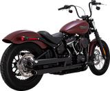 VANCE &amp; HINES 3" Twin Slash Slip-On Schalldämpfer - Schwarz 46376 