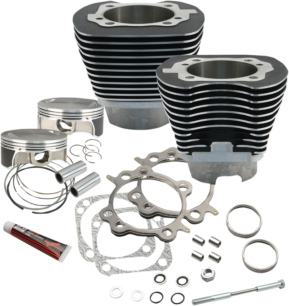 S&S CYCLE 117" Big Bore Cylinder Kit - Twin Cam - Black  910-0221