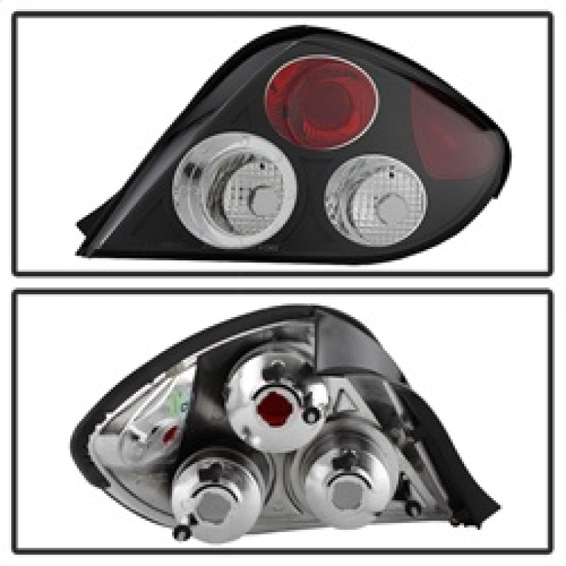 Spyder Hyundai Tiburon 03-05 Euro Style Tail Lights Black ALT-YD-HYT03-BK 5005434