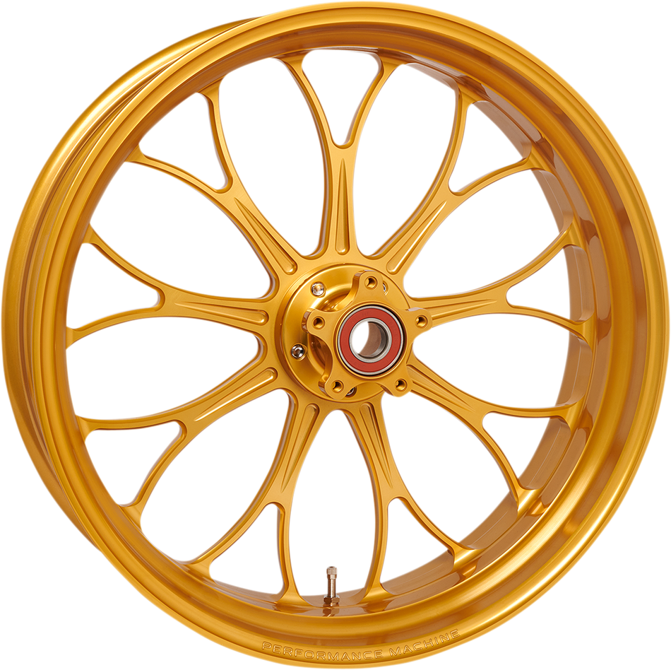 PERFORMANCE MACHINE (PM) Wheel - Revolution - Dual Disc - Front - Gold Ops - 21"x3.50" - With ABS 12047106RVNJAPG