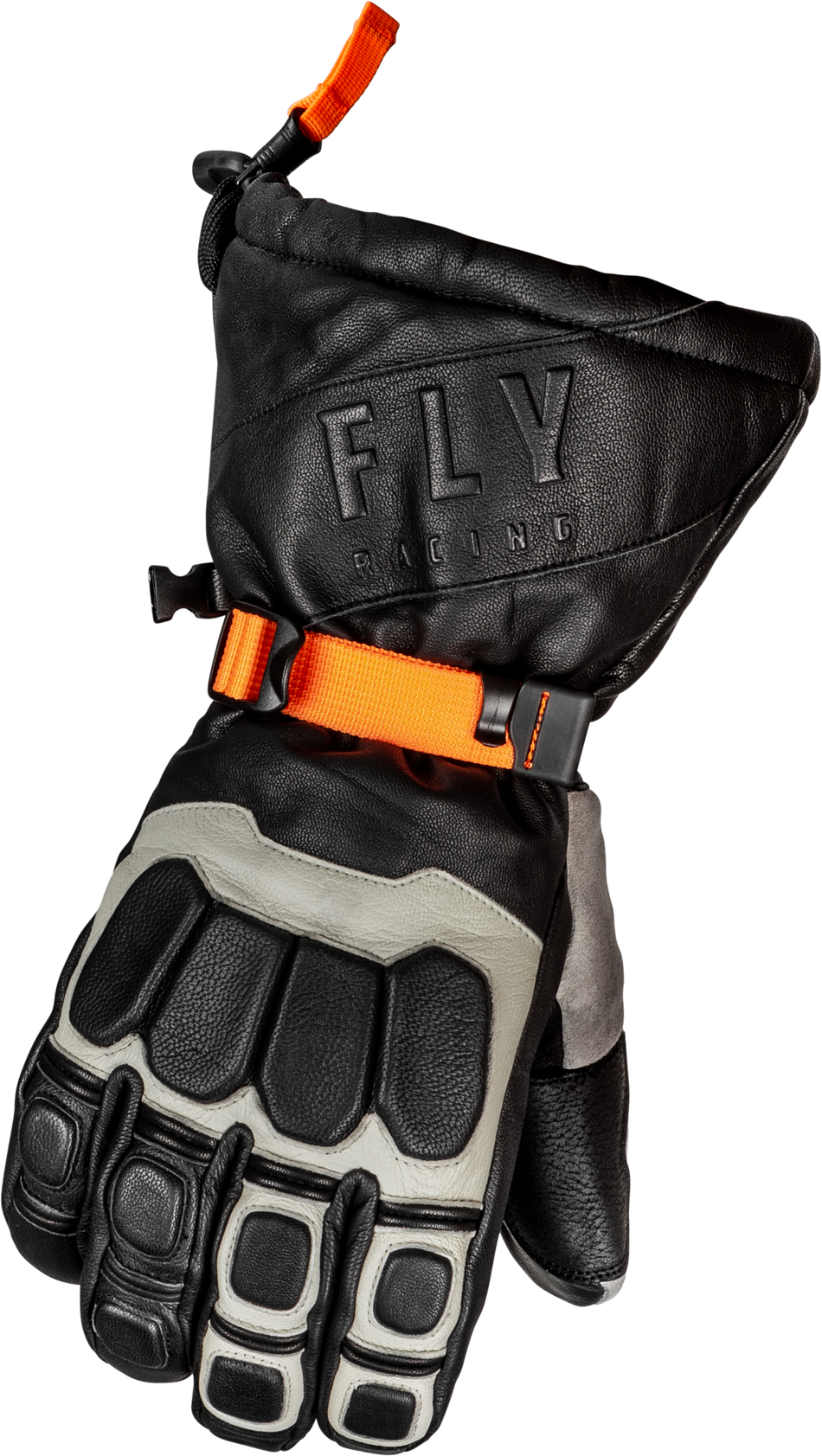 FLY RACING Glacier Gloves Black/Grey/Orange Md 363-3942M