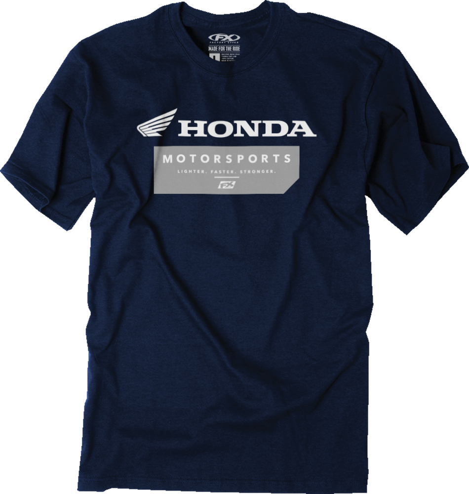 FACTORY EFFEX Honda Mission T-Shirt - Navy - Large 26-87304