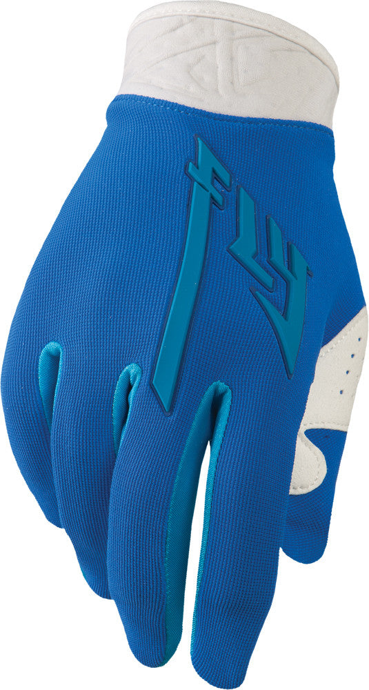 FLY RACING Pro Lite Gloves Blue/White Sz 10 366-81110