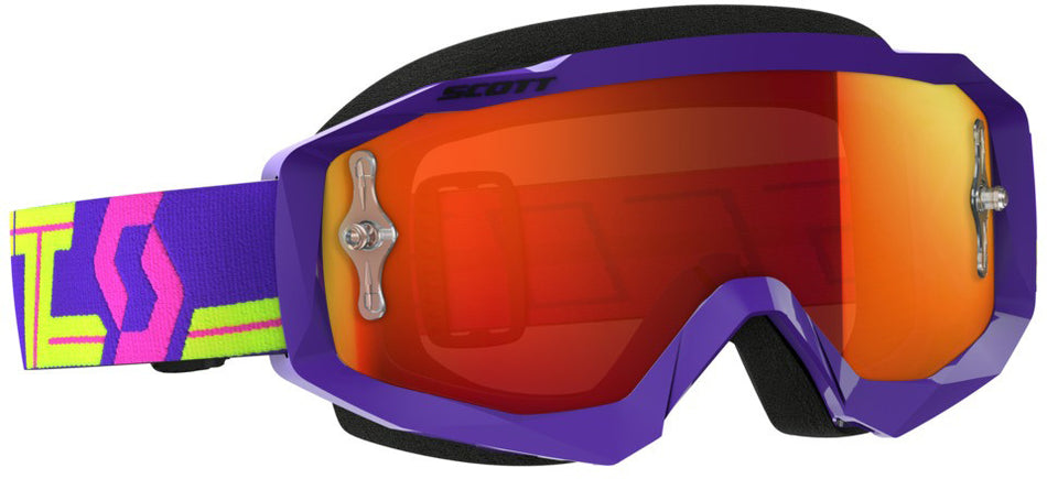 SCOTT Hustle Goggle Purple/Yellow W/Orange Chrome Lens 262592-4984280