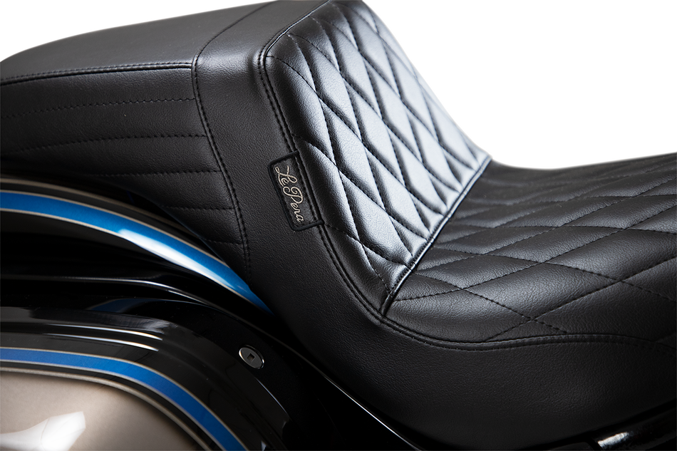 LE PERA Kickflip Seat - Diamond - Black - Softail '18-'21 LYR-590DM