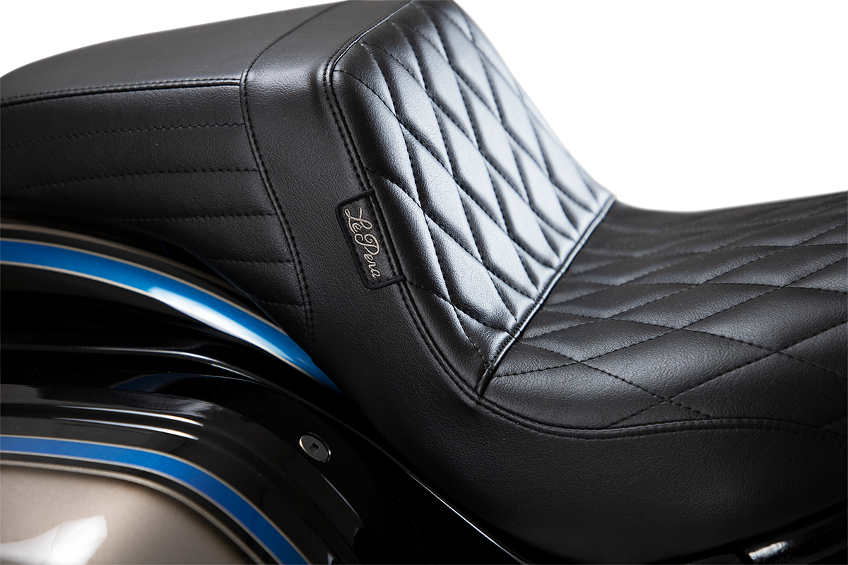 LE PERA Kickflip-Sitz – Diamant – Schwarz – Softail '18-'21 LYR-590DM 