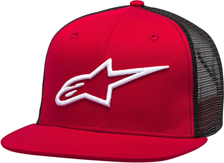 ALPINESTARS Corp Trucker Hat - Red/Black - One Size 1025810033010OS