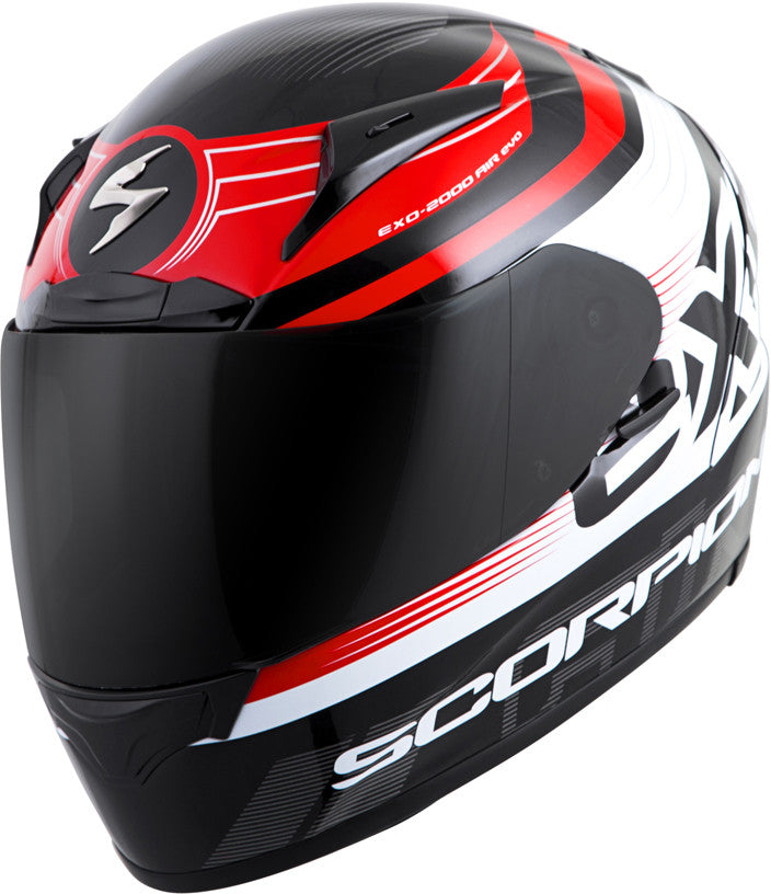SCORPION EXO Exo-R2000 Full-Face Helmet Fortis Black/Red Xs 200-7242