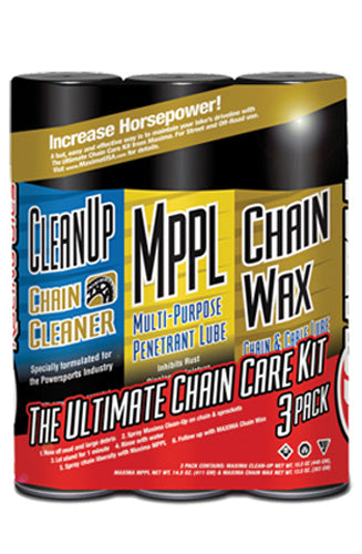 Maxima Chain Wax Ultimate Chain Care Combo, 3pk Aerosol 930123