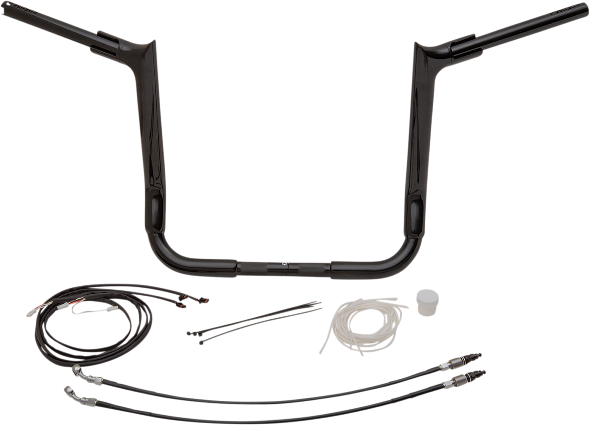 FAT BAGGERS INC. Handlebar Kit - Pointed Top - 14" - Black 809214-B