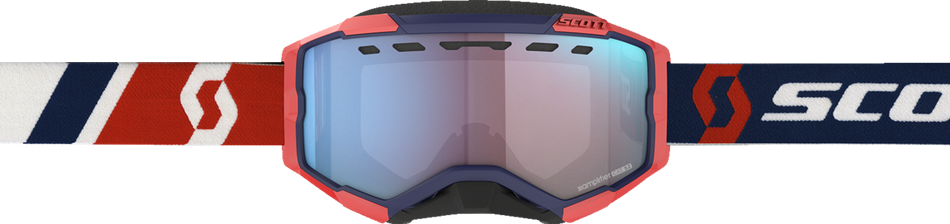 Gafas de nieve SCOTT Fury - Rojo/Azul - Enhancer Blue Chrome 278605-1228347 