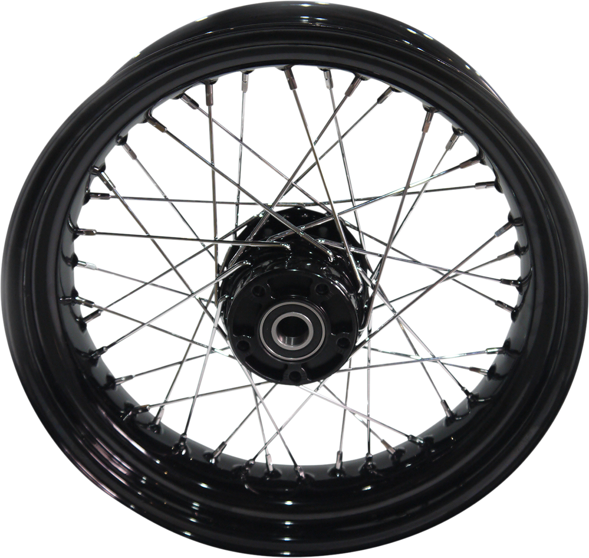 DRAG SPECIALTIES Rear Wheel - Single Disc/No ABS - Black - 17"x4.50" - '08-'17 FXD 64409B