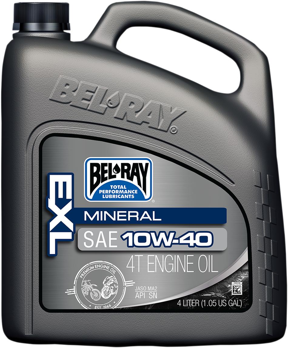 BEL-RAY EXL 4T Mineral Oil - 10W-40 - 4L 99090-B4LW