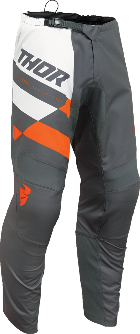 THOR Sector Checker Pants - Charcoal/Orange - 36 2901-10998