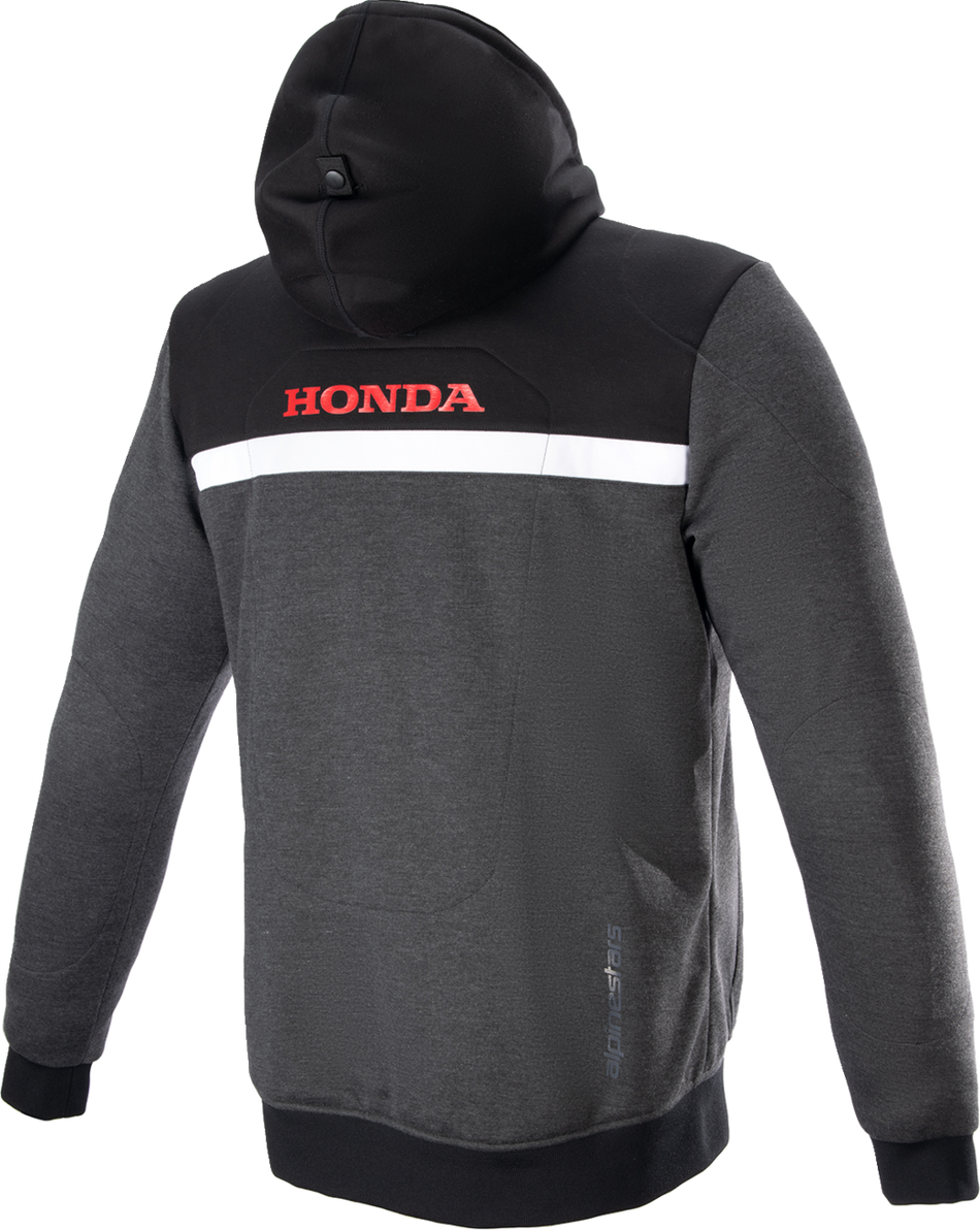 ALPINESTARS Honda Chrome Street Hoodie - Black/Gray/Red - Small 4201323-1908-S