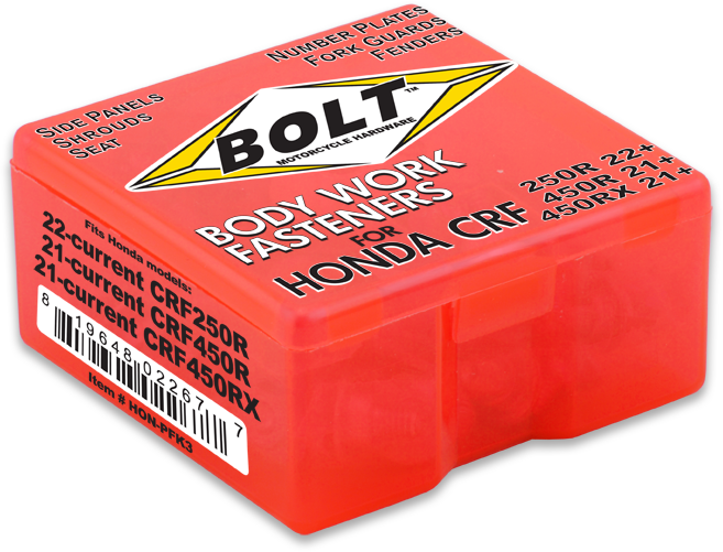BOLT Body Work Fastener Kit HON-PFK3