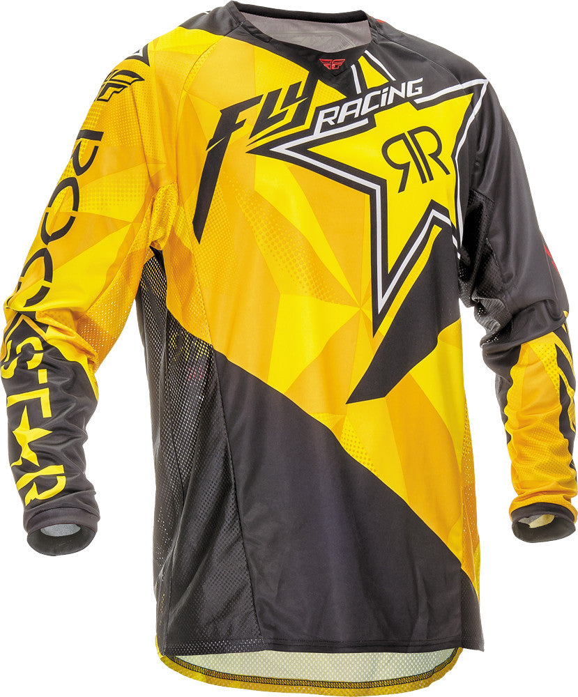 FLY RACING Kinetic Rockstar Jersey Yellow/Black 2x 369-6632X