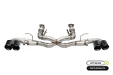 Corsa 20-23 Chevrolet Corvette C8 RWD 3in Xtreme Cat-Back Exhaust w/4.5in Carbon Fiber Black PVD 21102CFBLK