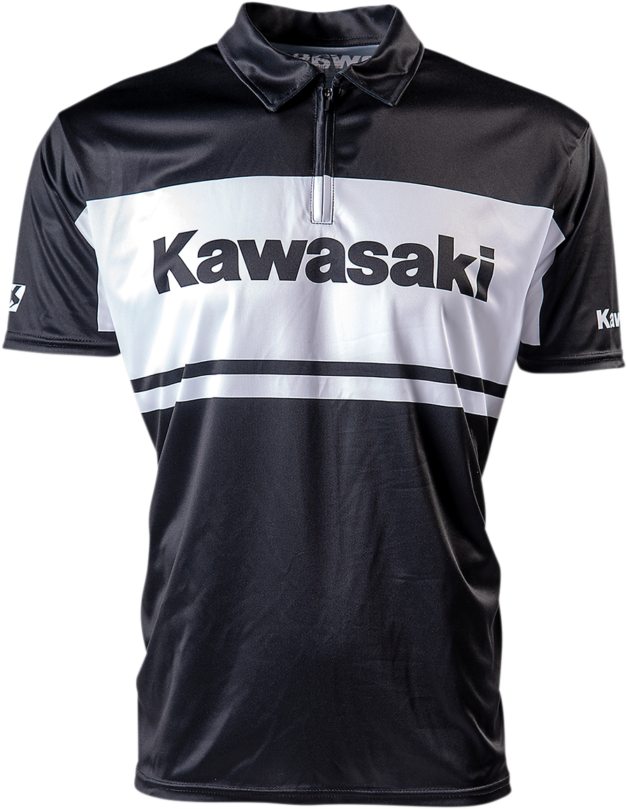 FACTORY EFFEX Kawasaki Team Pit Shirt - Black - XL 23-85106