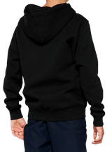 100% Youth Official Zip Hoodie - Black - XL 20033-00003