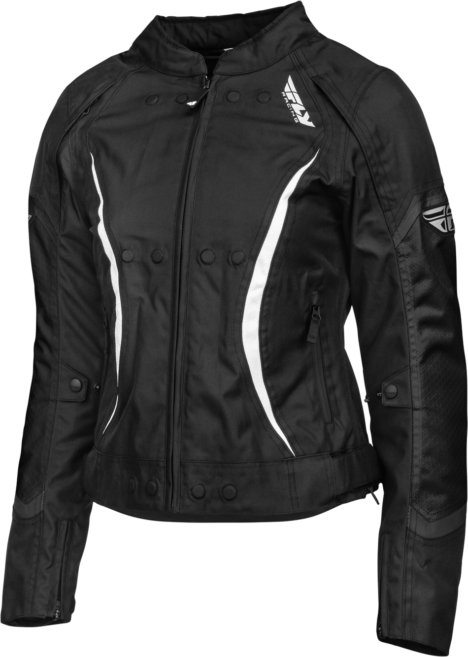 FLY RACING Women's Butane Jacket Black/White Md 477-7042M