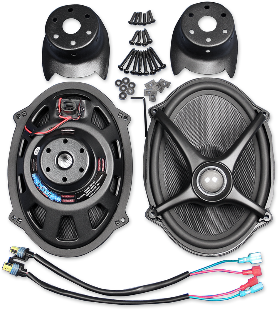 J & M Speakers for Boom Saddlebag Lid - 06-18FLHT/FLHX/FLTR HDRK-5X7TW-XXR