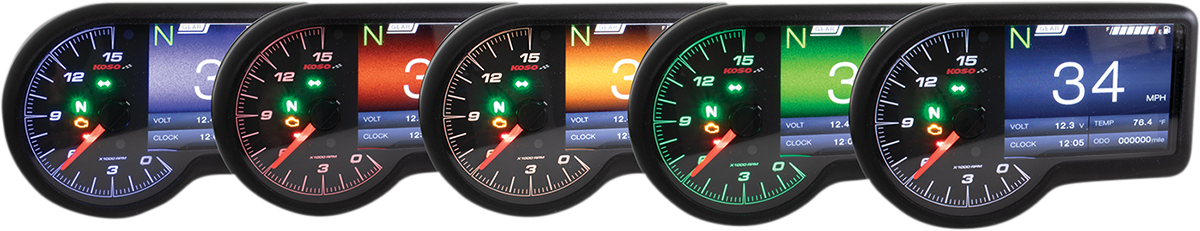 KOSO NORTH AMERICA RX-3 Gauge - Black BA071000