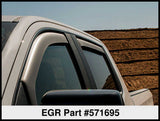 EGR 2019 Chevy 1500 Crew Cab In-Channel Window Visors - Matte 571695