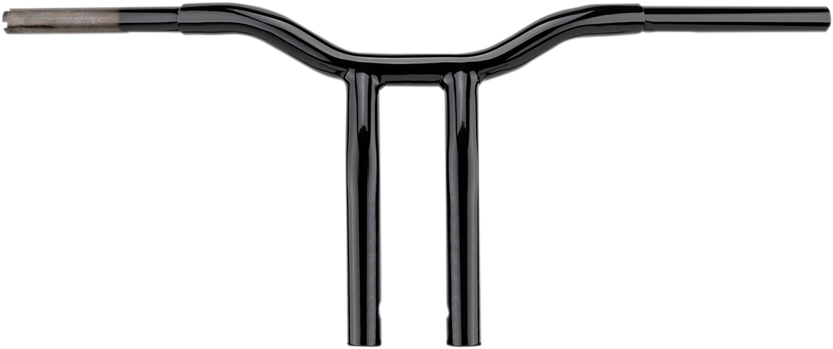 LA CHOPPERS Handlebar - Kage Fighter - One Piece - Bent - 8" - Black LA-7338-08B