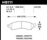 Hawk 96-99 Mustang Cobra 4.6L / 88-96 Corvette 5.7L / 88-92 Camaro 5.0L/5.7L 89-92 Pontiac Firebird KHB111S.610