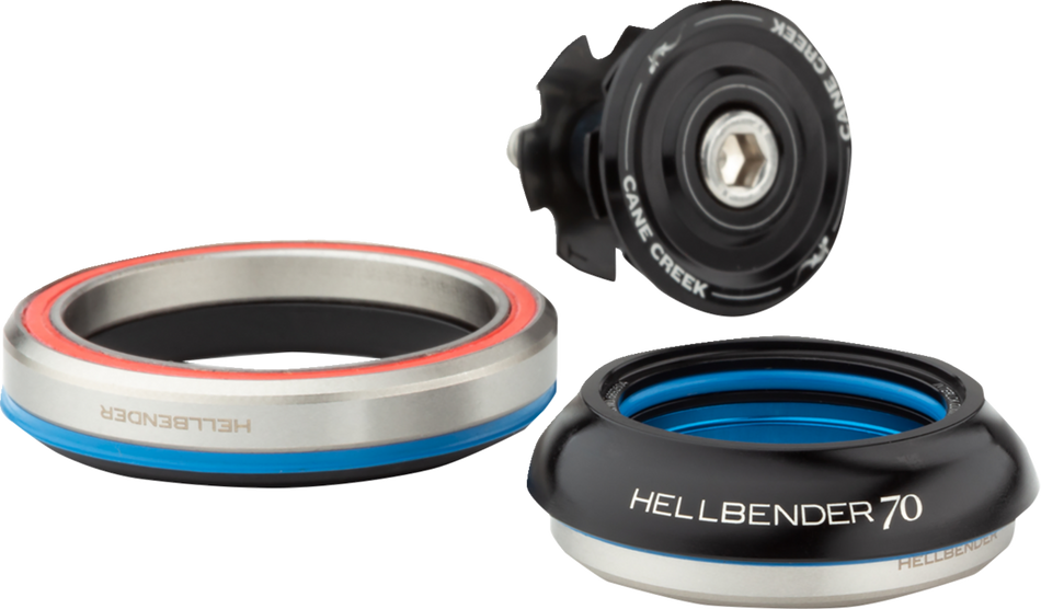 CANE CREEK CYCLING COMPONENTS Hellbender 70 Headset - Complete - IS41/28.6/H9 - IS52/40 - Black BAA1188K