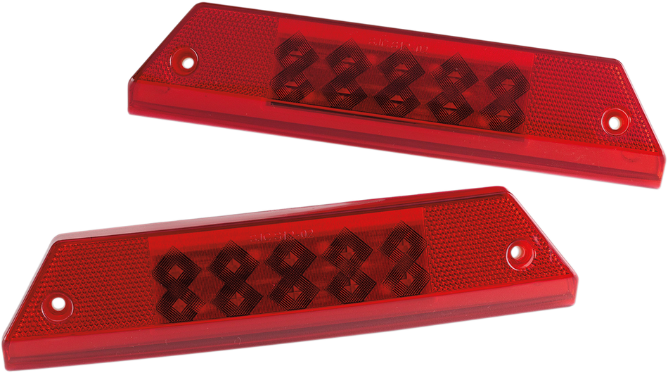 MOOSE UTILITY Taillights - LED - Ranger Full - Red 100-1201-PU