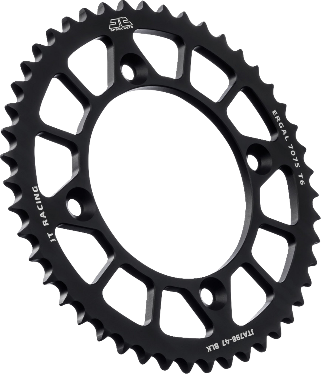 JT SPROCKETS Rear Sprocket - Black - 47 Tooth - Suzuki/Yamaha JTA798.47BLK