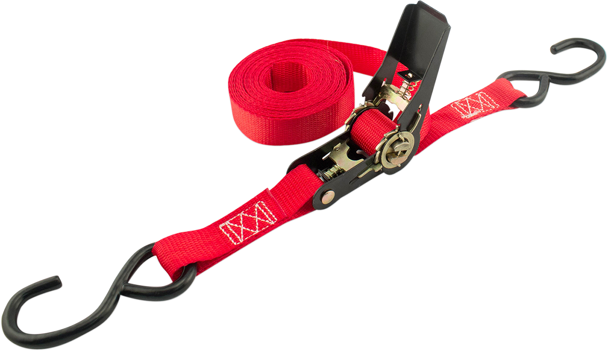 ERICKSON Ratchet Strap - 1" x 15' - Red 1400