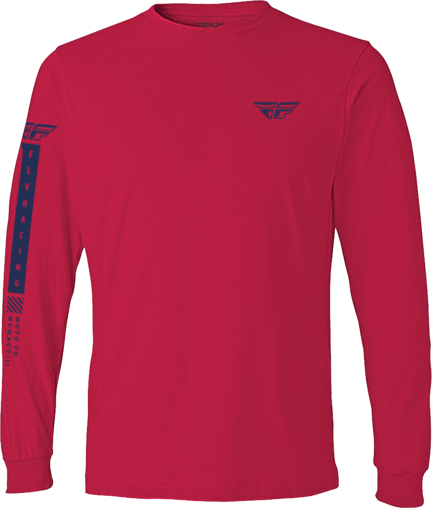 FLY RACING Fly Tribe Long Sleeve Tee Red/Blue 2x 352-41626X