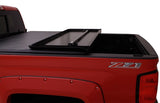 Lund 07-13 Chevy Silverado 1500 Fleetside (6.6ft. Bed) Hard Fold Tonneau Cover - Black 969154