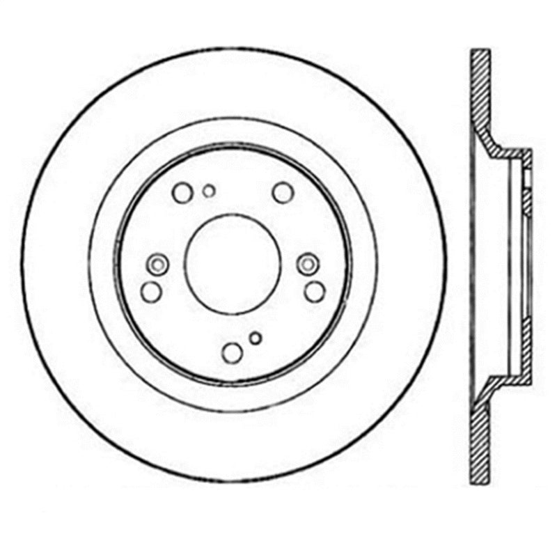 StopTech Power Slot SportStop 00-06 Honda S2000 Slotted Rear Right Rotor 126.40050SR