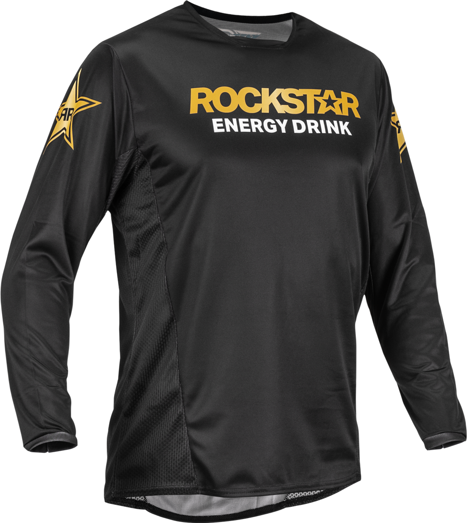 FLY RACING Kinetic Rockstar Jersey Black/Gold 2x 375-0232X