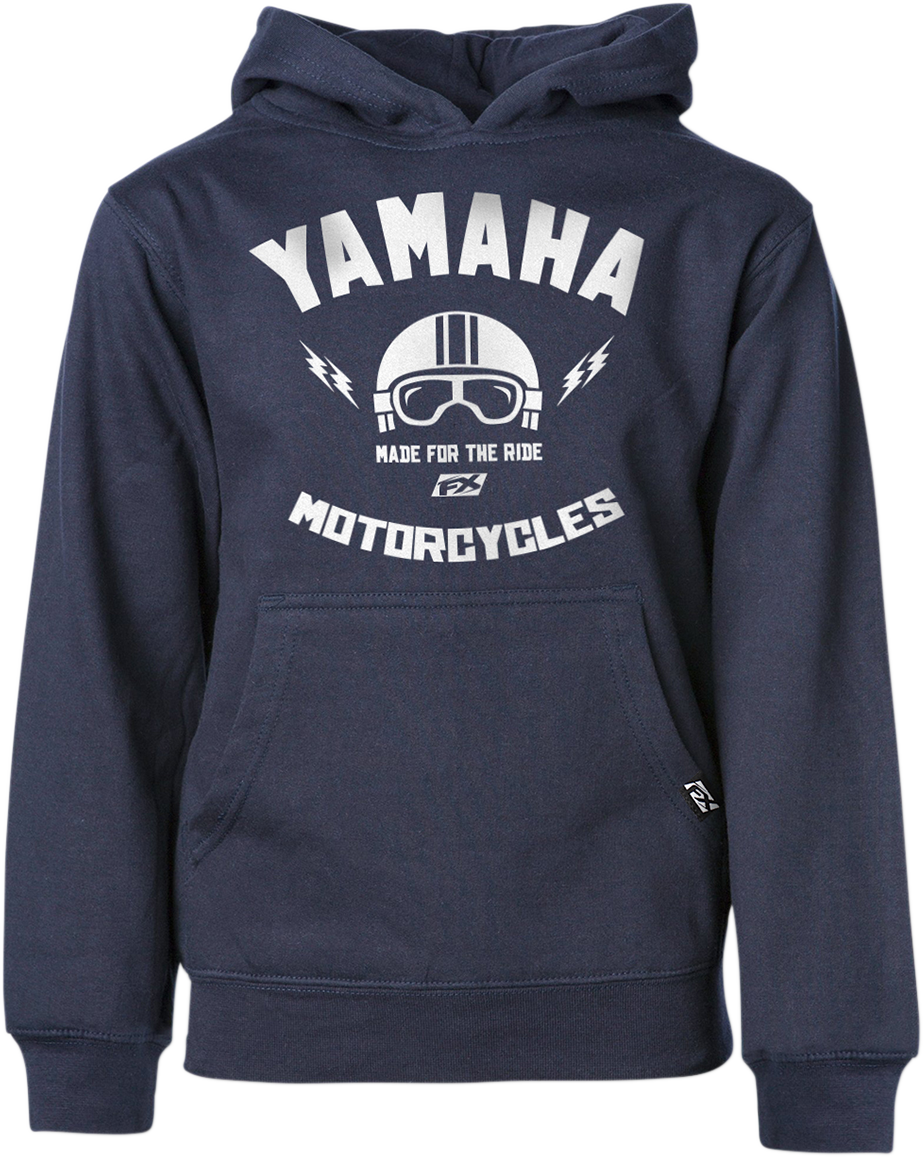 FACTORY EFFEX Youth Yamaha Helmet Hoodie - Navy - Large 23-88224