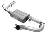 aFe Scorpion 2-1/2in Alum Steel Axle-Back Exhaust w/Polished Tip 07-18 Jeep Wrangler JK V6-3.6/3.8L 49-08047-P