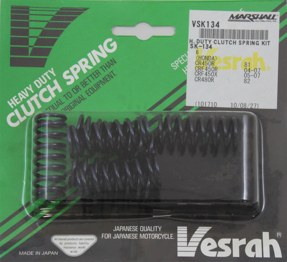VESRAH Clutch Springs-Cr250r '8 1- '98- Cr450/480 '81-82 SK-134