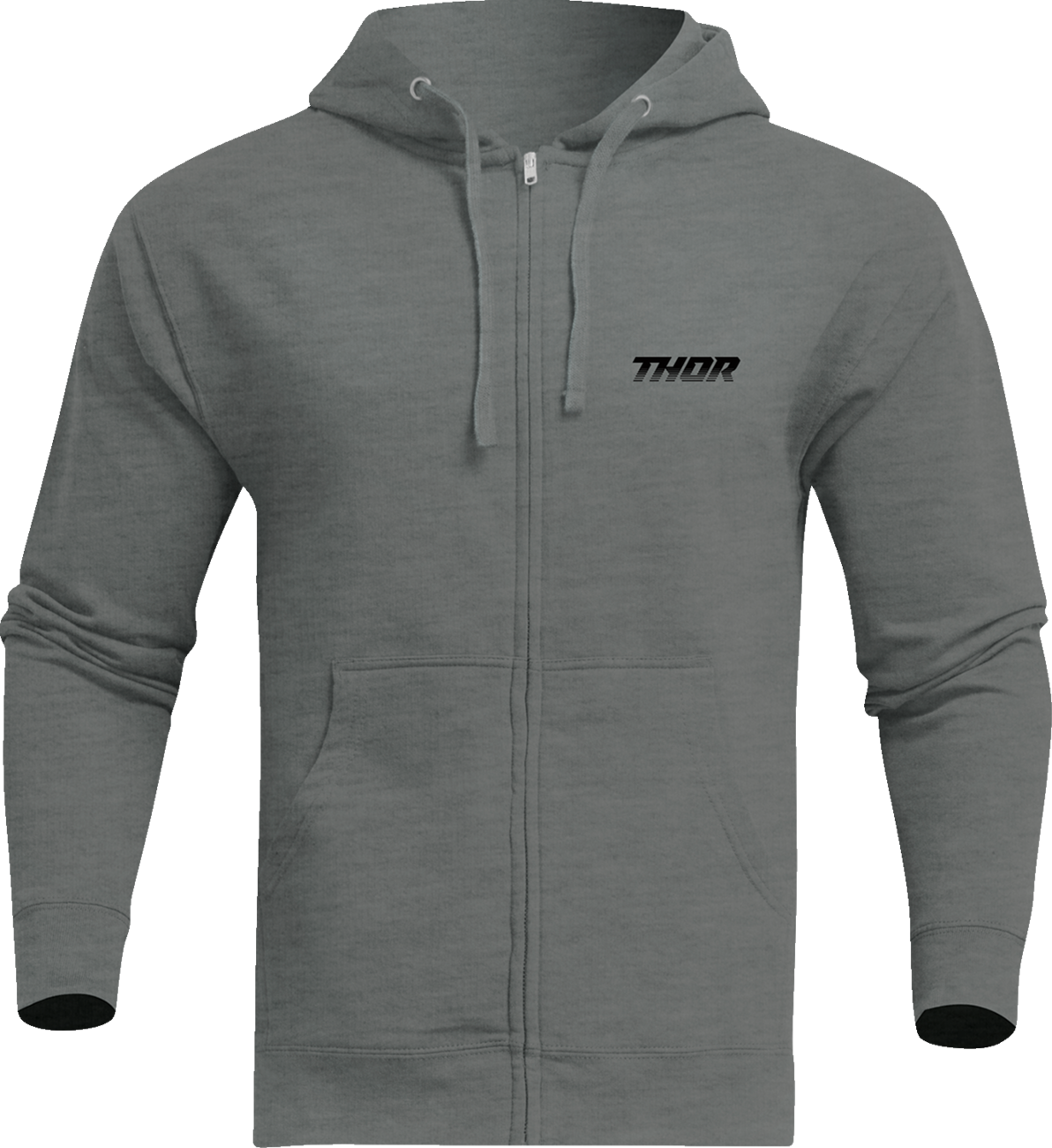 THOR Formula Zip-Up Fleece Sweatshirt - Heather Gunmetal - Small 3050-6663