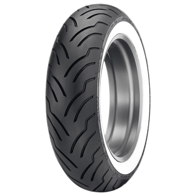 Dunlop American Elite Bias Rear Tire - MU85B16 M/C 77H TL  - Wide Whitewall