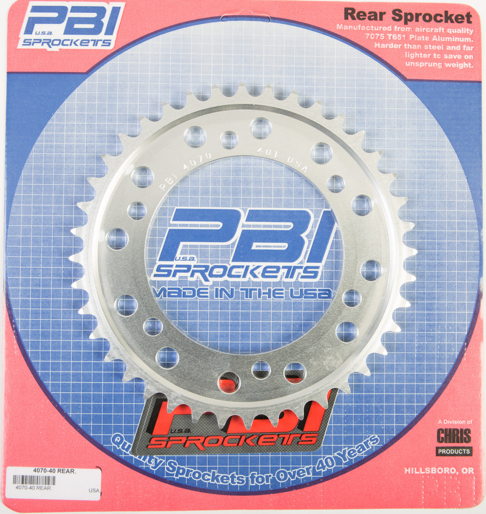 PBIRear Sprocket Aluminum 40t-530 Kaw/Suz4070-40-5