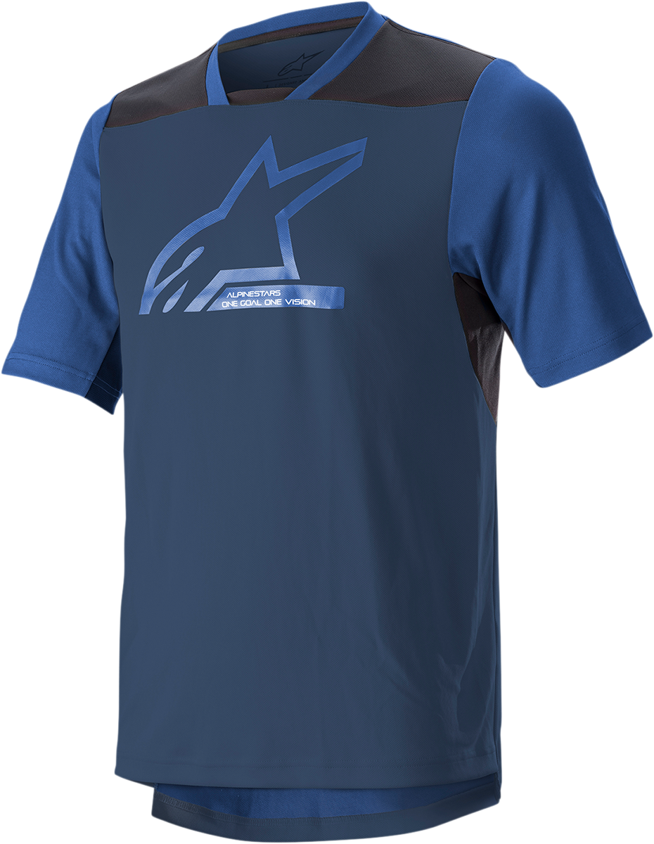Camiseta ALPINESTARS Drop 6.0 V2 - Manga corta - Azul medianoche/Negro - 2XL 1766322-7319-2X 