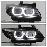 Spyder 08-10 BMW F92 3 Series Projector Headlights - LED DRL - Black (PRO-YD-BMWE9208-DRL-BK) 5085184