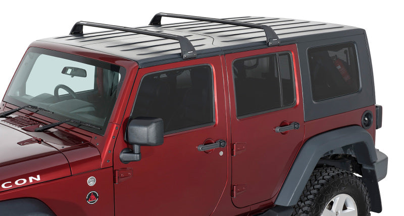 Rhino-Rack 07-22 Jeep Wrangler JK/JL 4 Door Hard Top Vortex SG 2 Bar Roof Rack - Black SG59