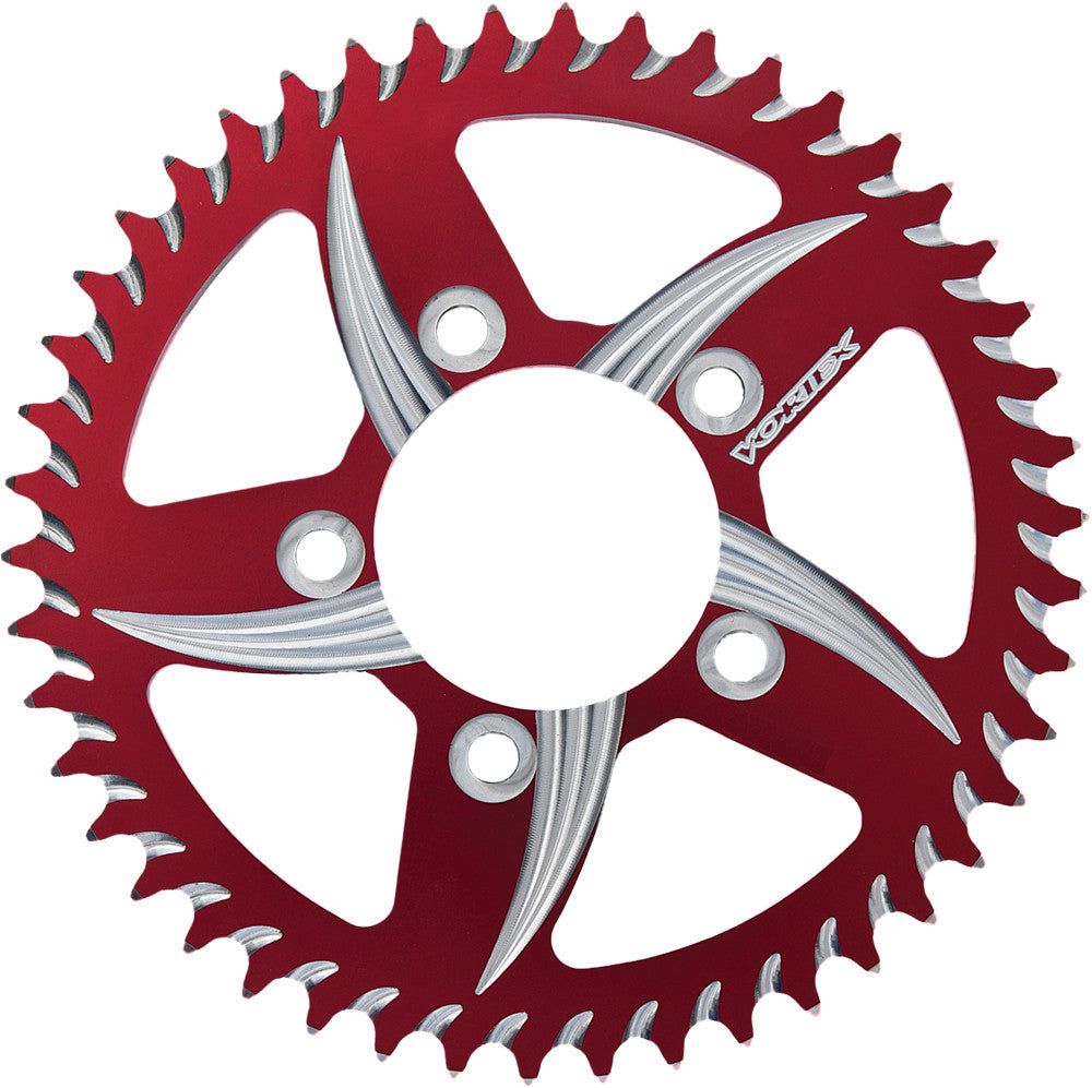 VORTEX Rear Cat5 Sprocket Aluminum 46t-520 Red Kaw/Suz/Yam 435ZR-46